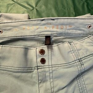 WHBM Pret-A-Pant Light Blue Ankle Pant Sz 14